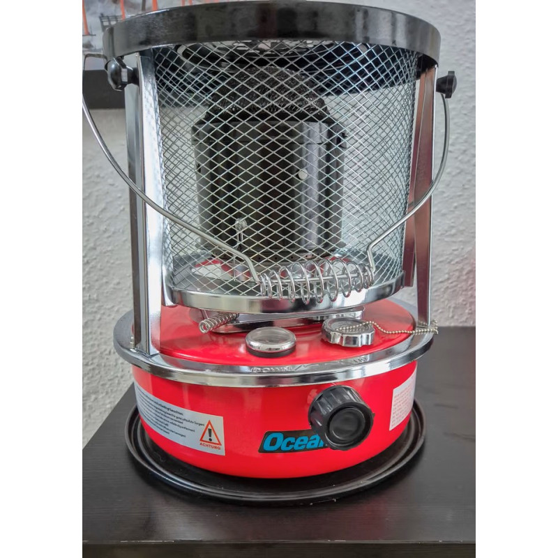 Ocean TEC Mobile Petroleum Heizung Heizstrahler für Boot, Yacht, Camping & Outdoor, 5 Liter Tank